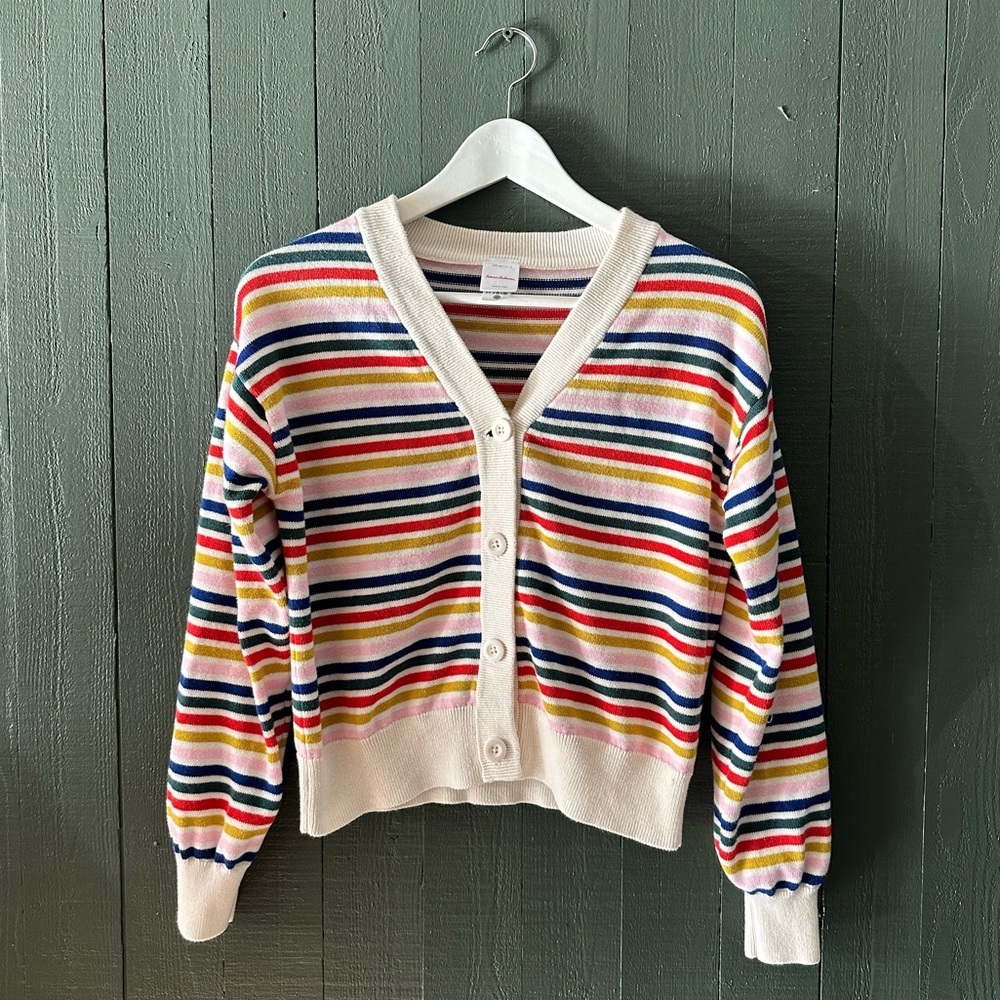 Hanna Andersson Colorful Striped Cardigan